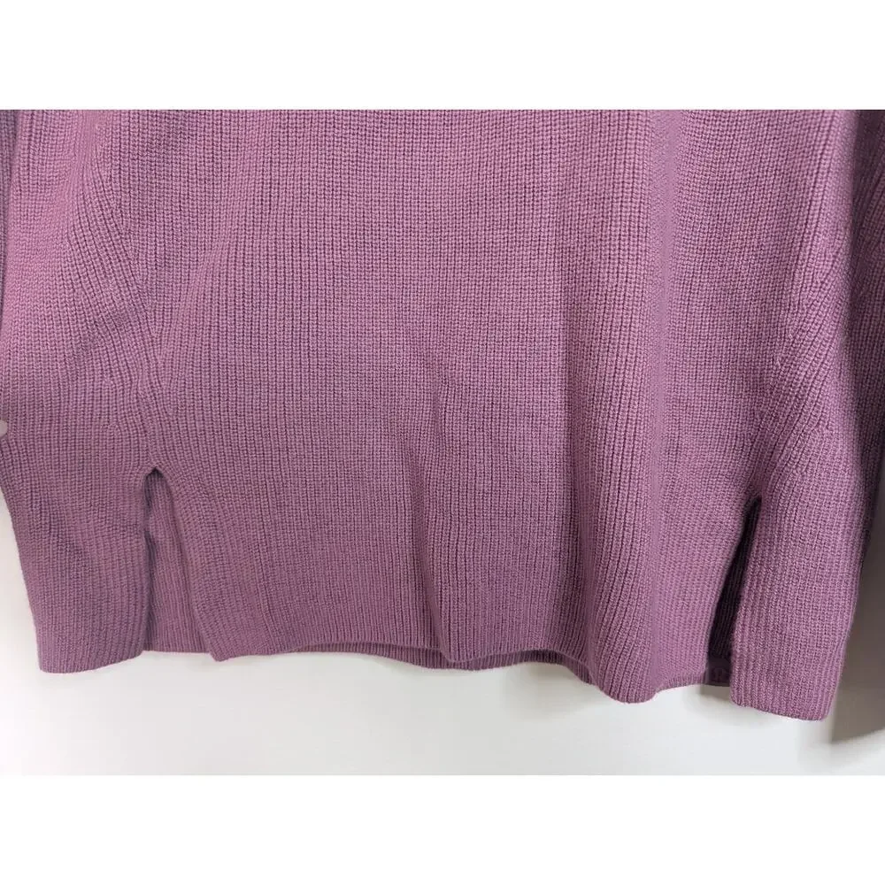 Lululemon Merino Wool Bend Ribbed Crewneck Sweater in Velvet Dust